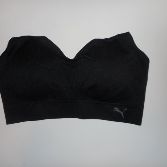 Puma Women’s Convertible Sports Bra Black - Picture 2 of 2